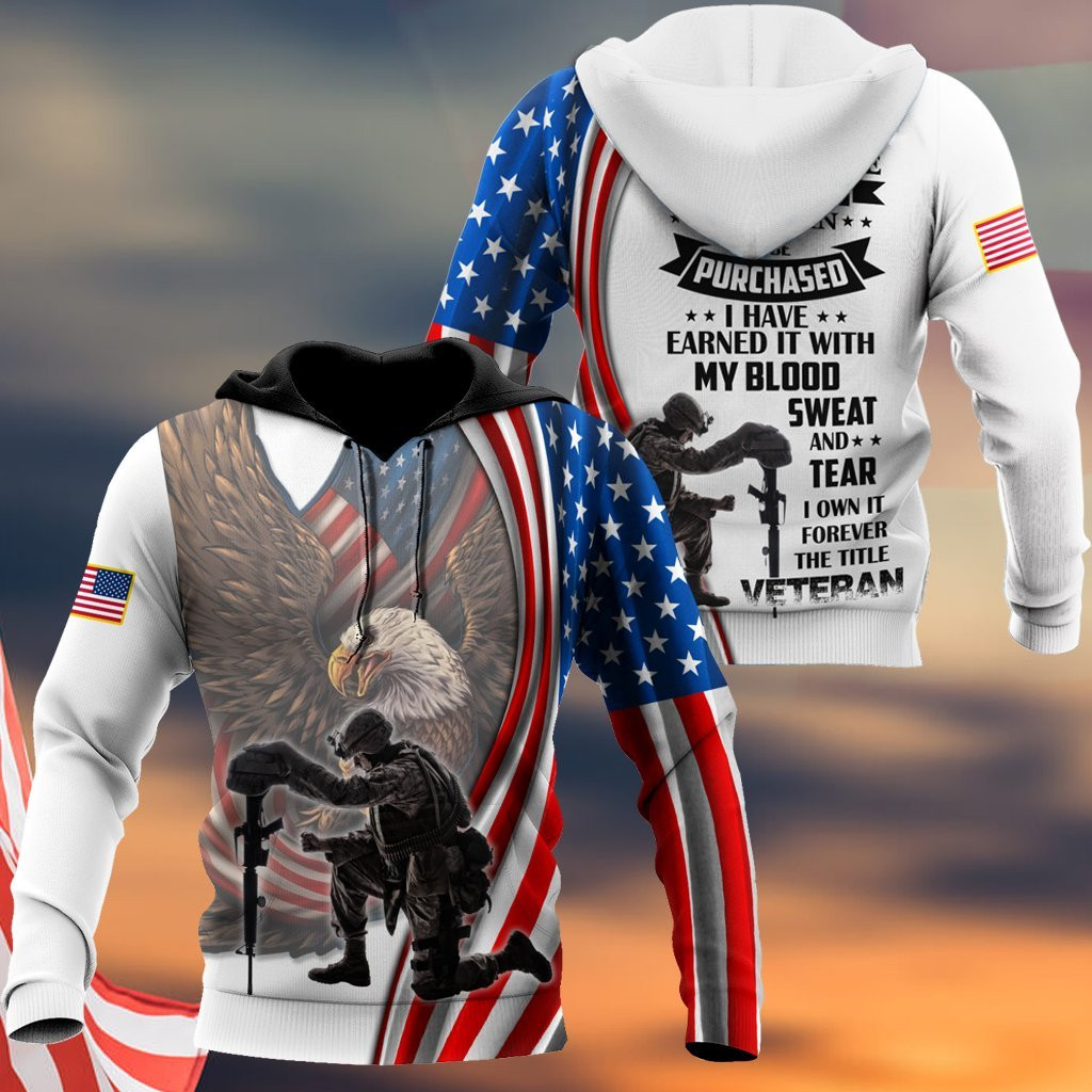 I Own It Forever The Title Veteran Us Veteran 3D All Over Printed Shirts For Men And Women Dqb09162002S