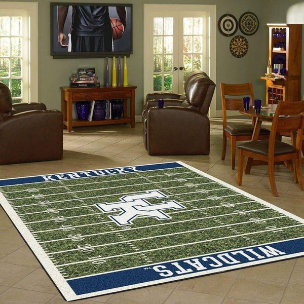 Kentucky Wildcats Home Field Area Rug, Football Floor Decor F102164