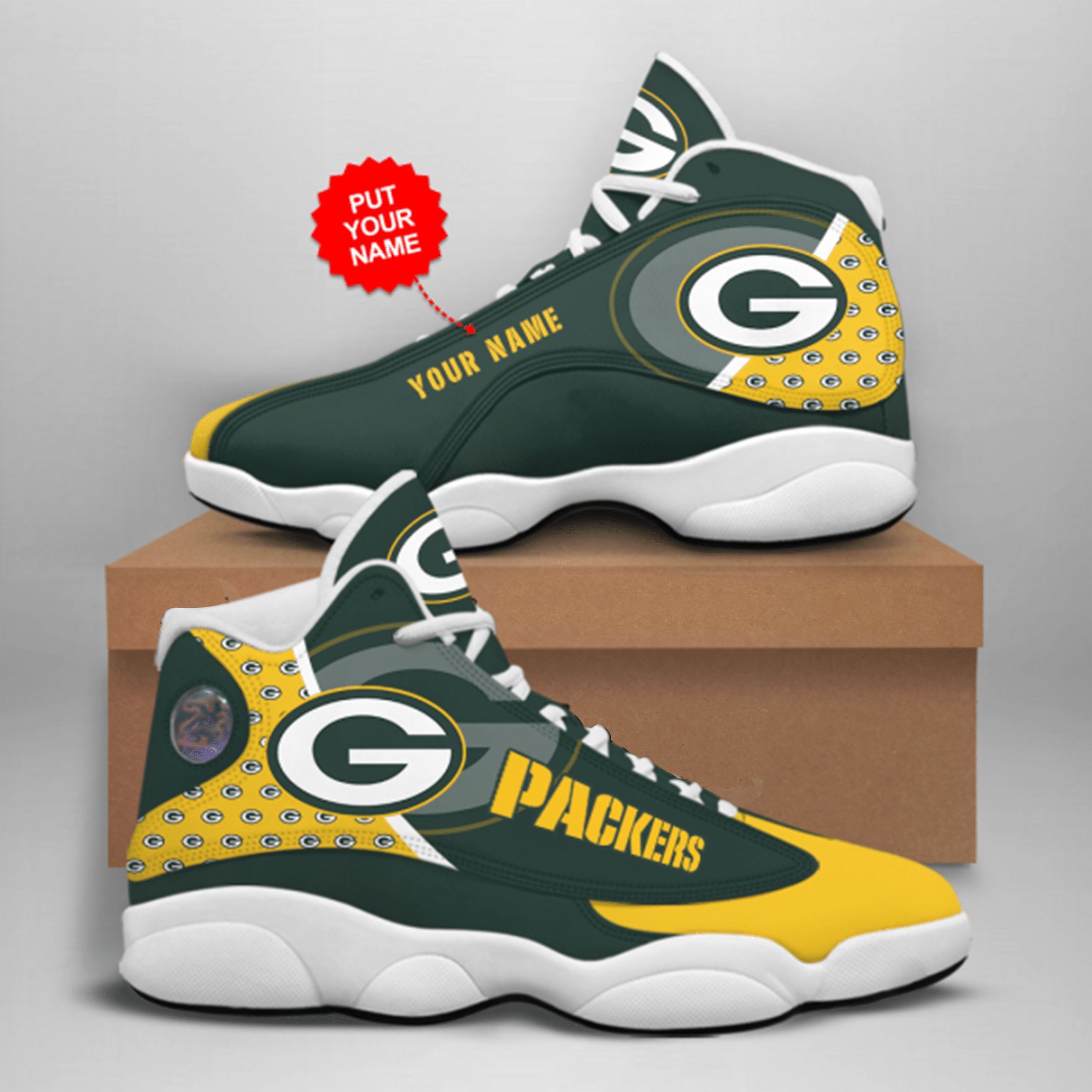 Personalized Green Bay Packers Jd13 Shoes – V2