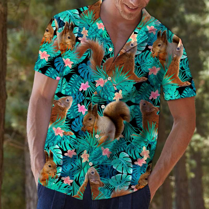 Squirrels Tropical Hawaiian Shirt Ha88405