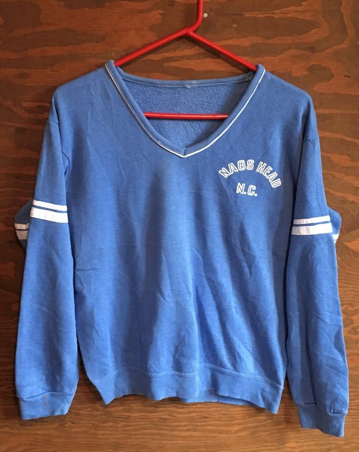 Nags Head En Caroline Du Nord Bleu Voyage Touristique Sweat Vintage Tarheels Vacances Vintage Sweat Petit Shirt