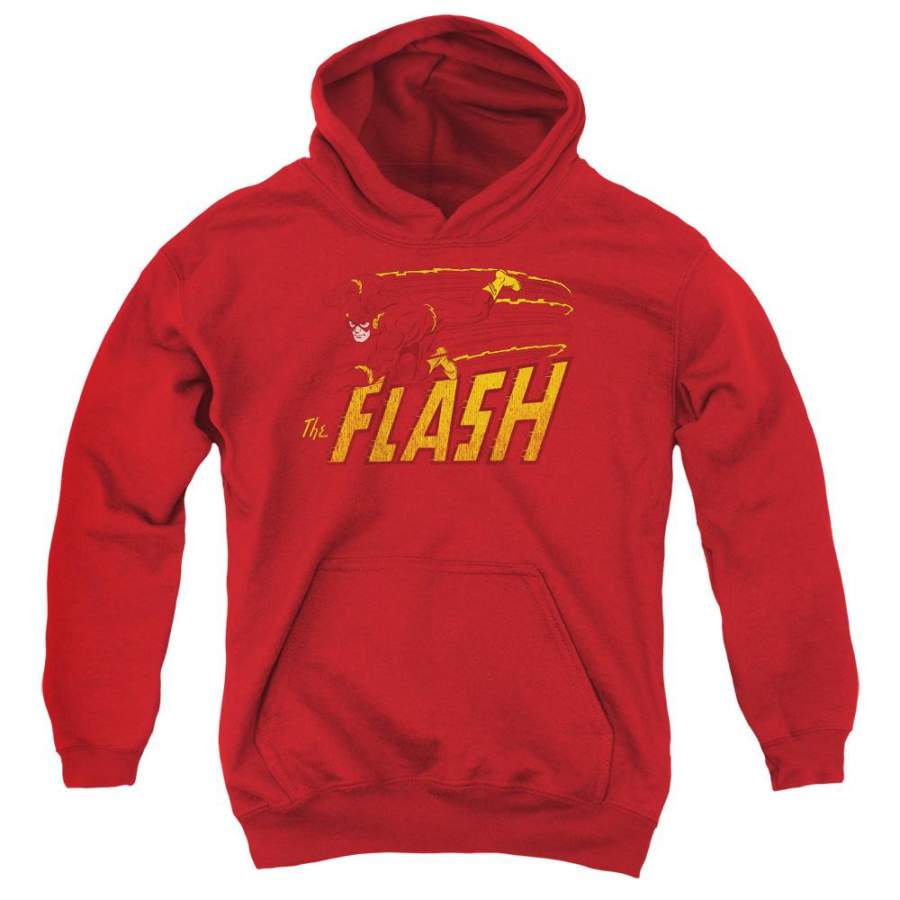 The Flash Flash Speed Distressed Youth Hoodie (Ages 8-12)