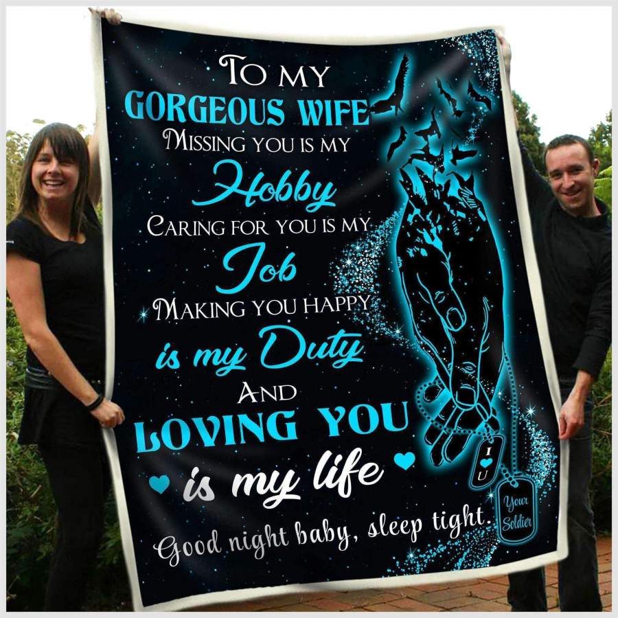 Making You Happy Is My Duty Giving Wife Blanket