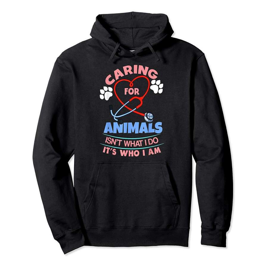 Womens Veterinarian Gift Shirt Vet Tech Caring For Animals Hoodie Premium Tee