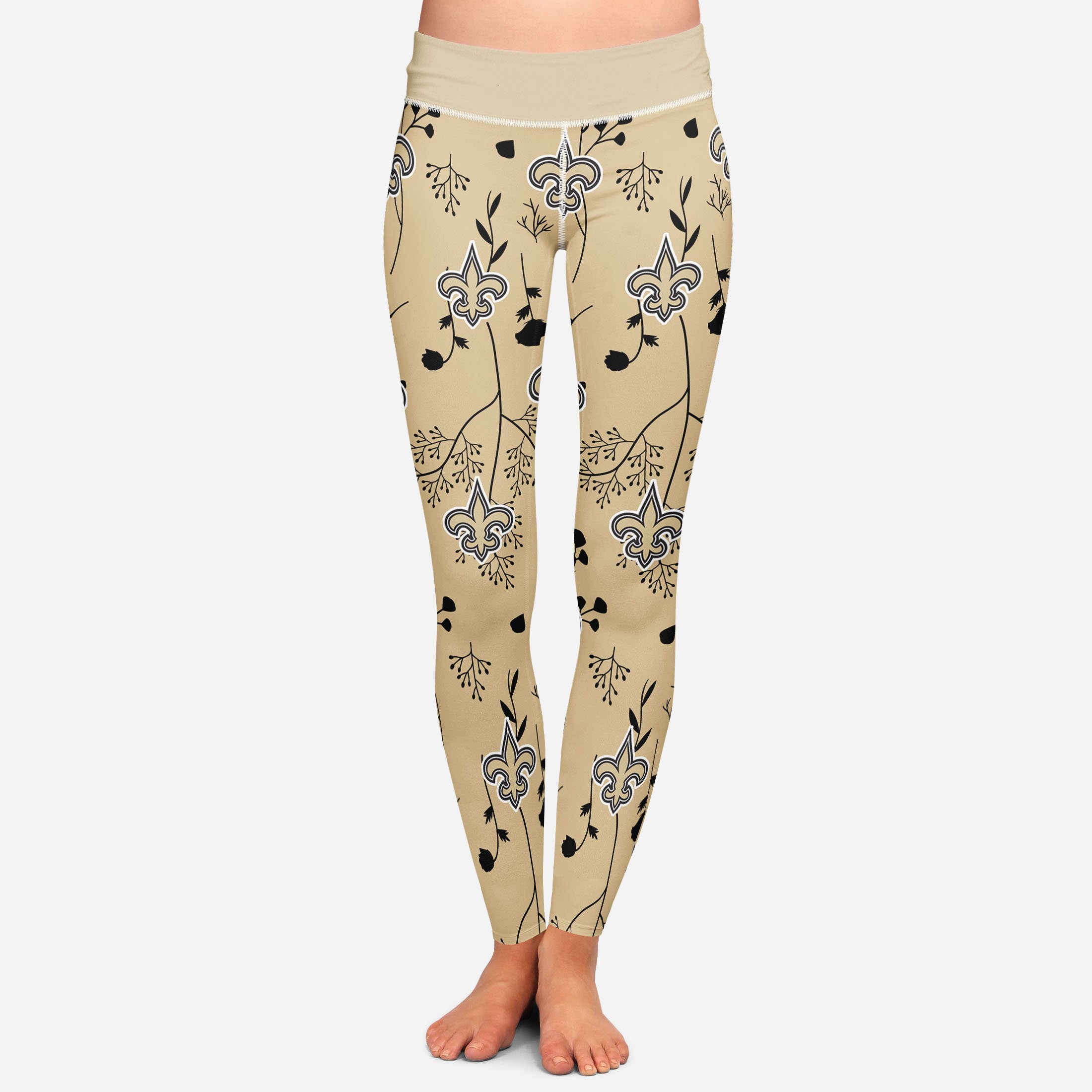 New Orleans Saints Smart Leaves Leggings