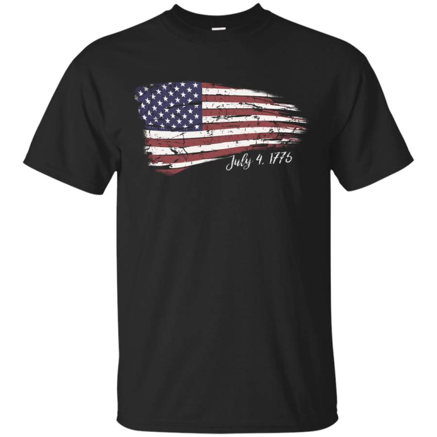 AGR Blithesome Independence Day 4th of July American Flag 1776 T-Shirt