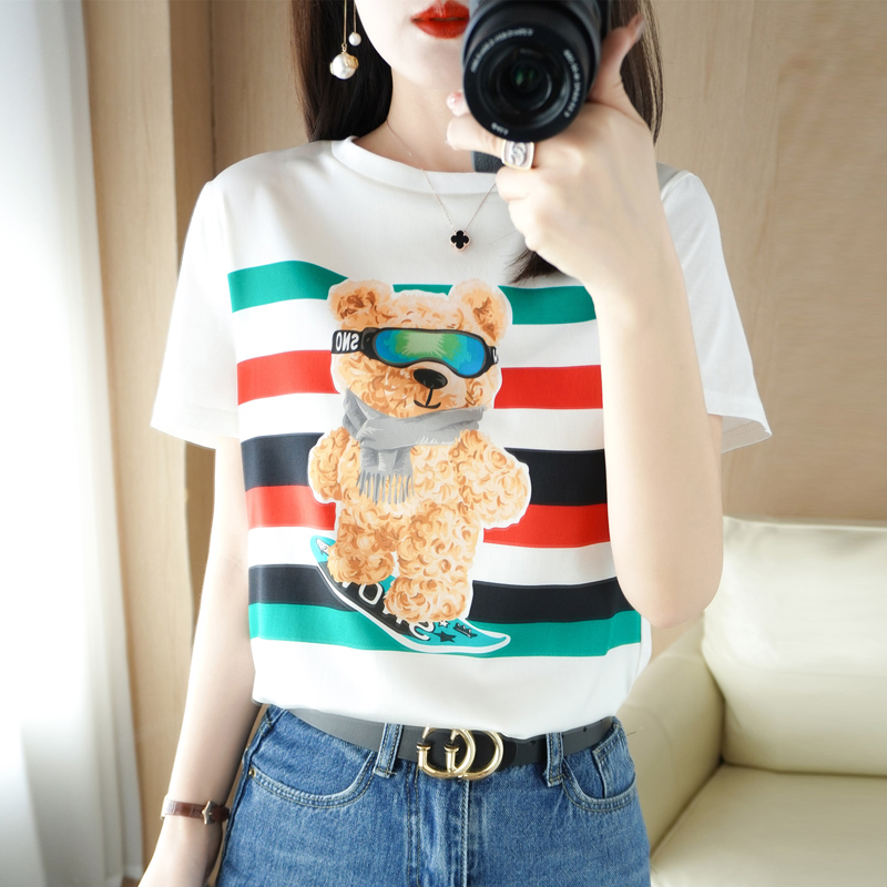 Women’s T-shirt fashion T-shirt women’s short sleeved T-shirt 2022 summer women’s T-shirt comfortable short sleeved top alx