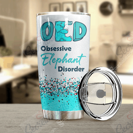 Personalized Oed Obsessive Elephant Disorder Gs-Cl-Ml0104 Stainless Steel Tumbler Customize Name, Text, Number