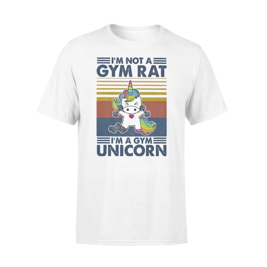 I’m Not A Gym Rat I’m A Gym Unicorn Fitness Vintage T-shirt