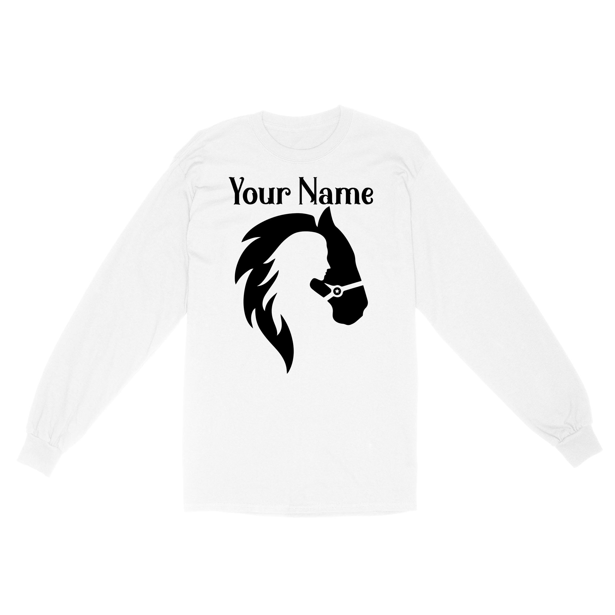 Customized Name Horse Gifts For Girls, Horse Shirt, Equestrian Gifts, Equestrian Shirt, Horse Girl, Horse Gifts D03 Nqs2681 Standard Long Sleeve