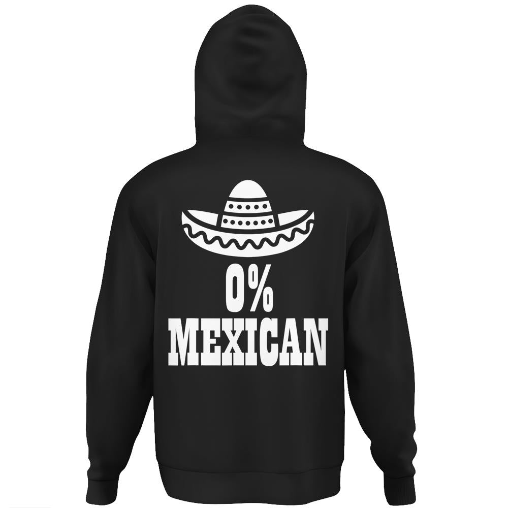 0% Mexican Cinco De Mayo Clothing Funny Cinco De Drinko Hoodie Print On Back