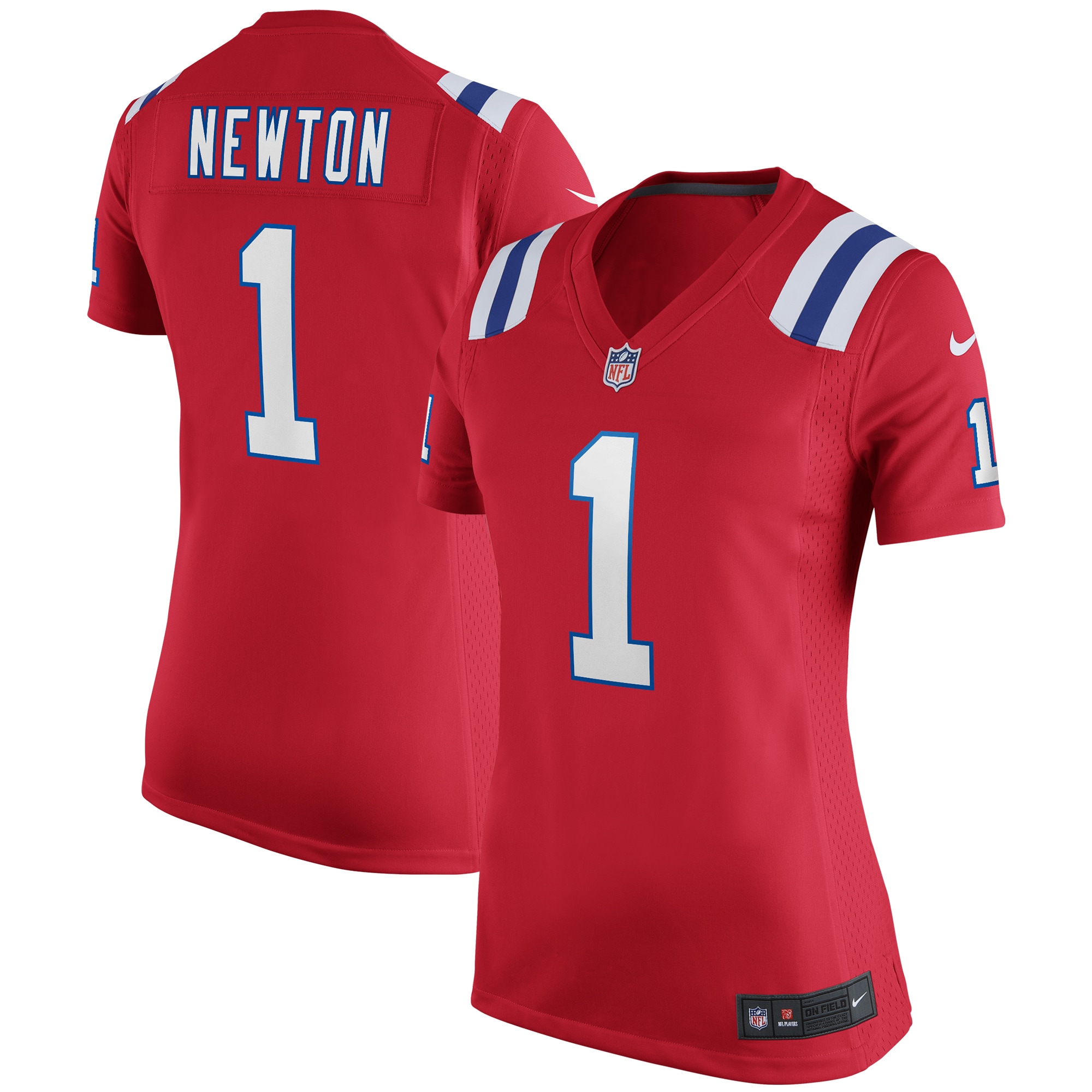 Women’s New England Patriots Cam Newton Red Alternate Game Jersey