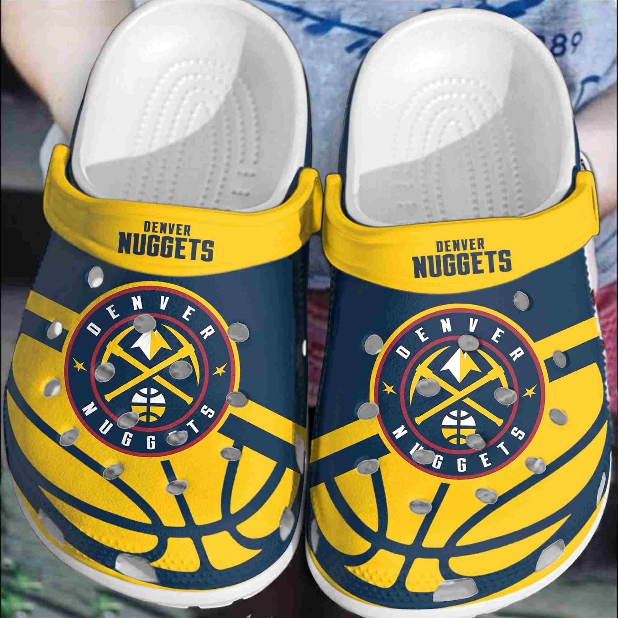 Denver Nuggets Basketball Club Crocband Clogs Comfortable Shoes Crocss For Men Women