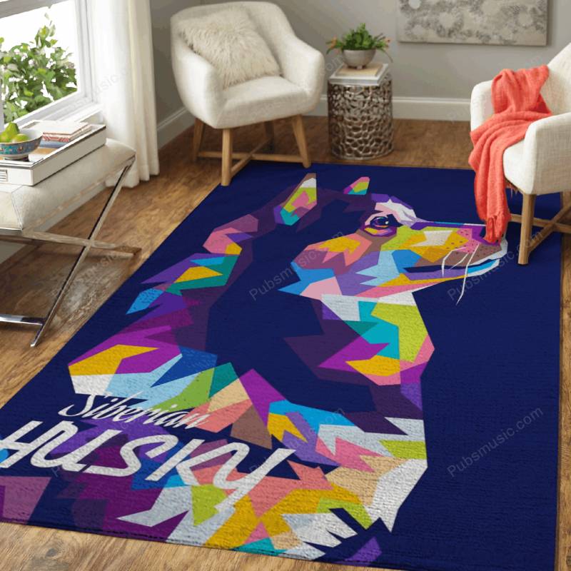 Siberian Husky WPAP – Animals Pop Art Rug Mats – Carpet