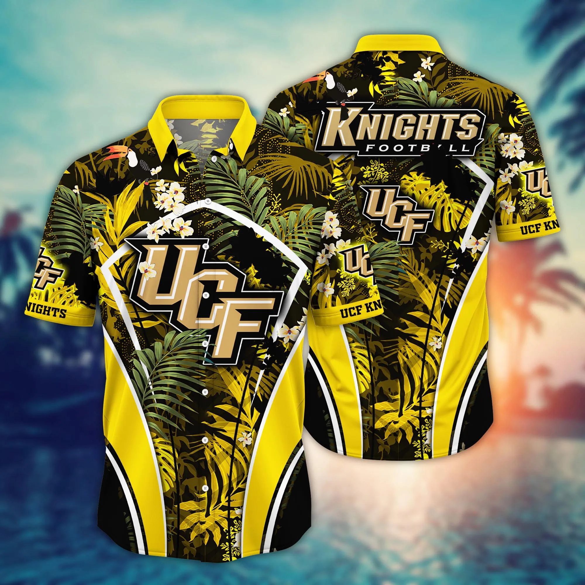 Ucf Knights NCCA Hawaiian Shirt Warm Breezes Aloha Shirt