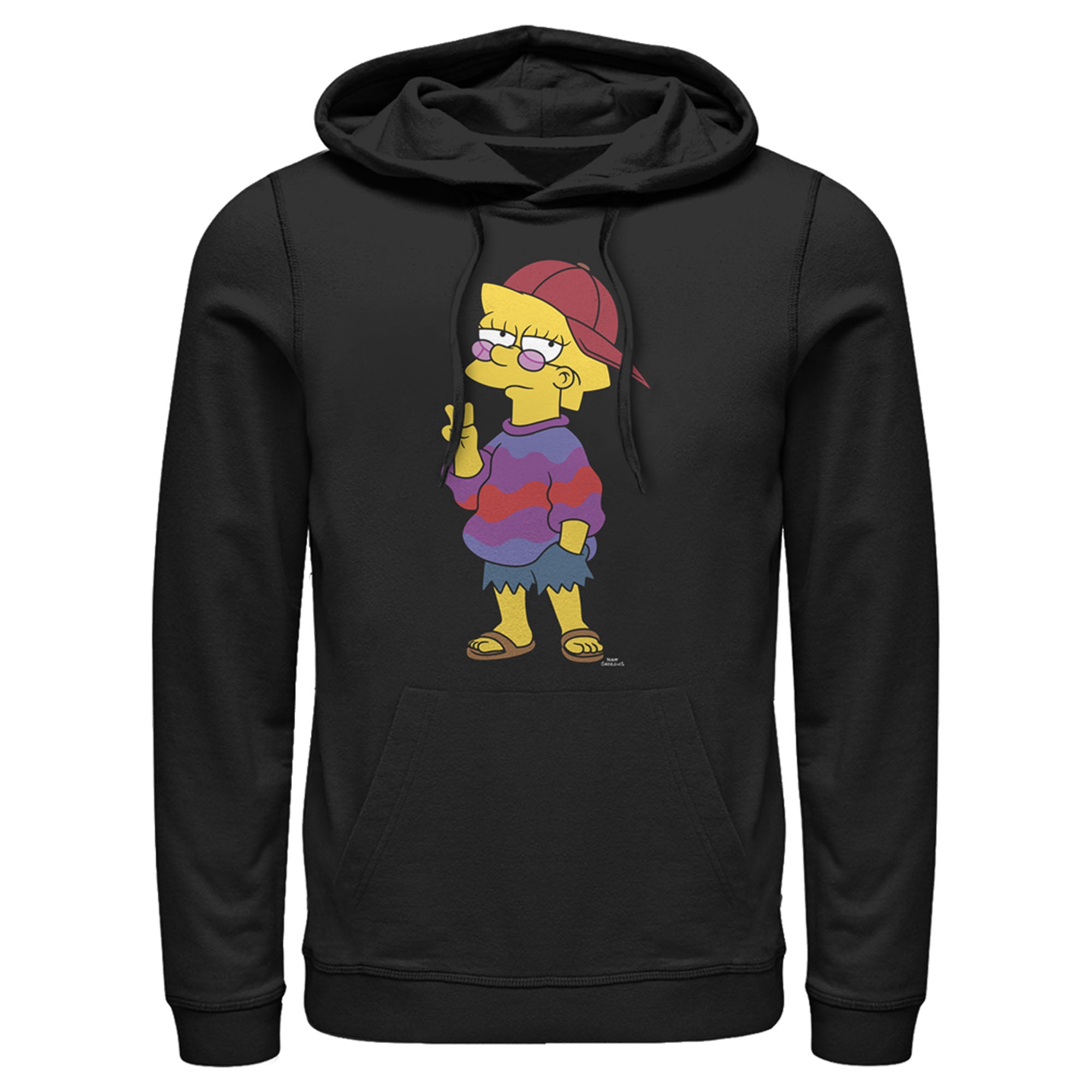 The Simpsons Men’S Cool Lisa  Pull Over Hoodie