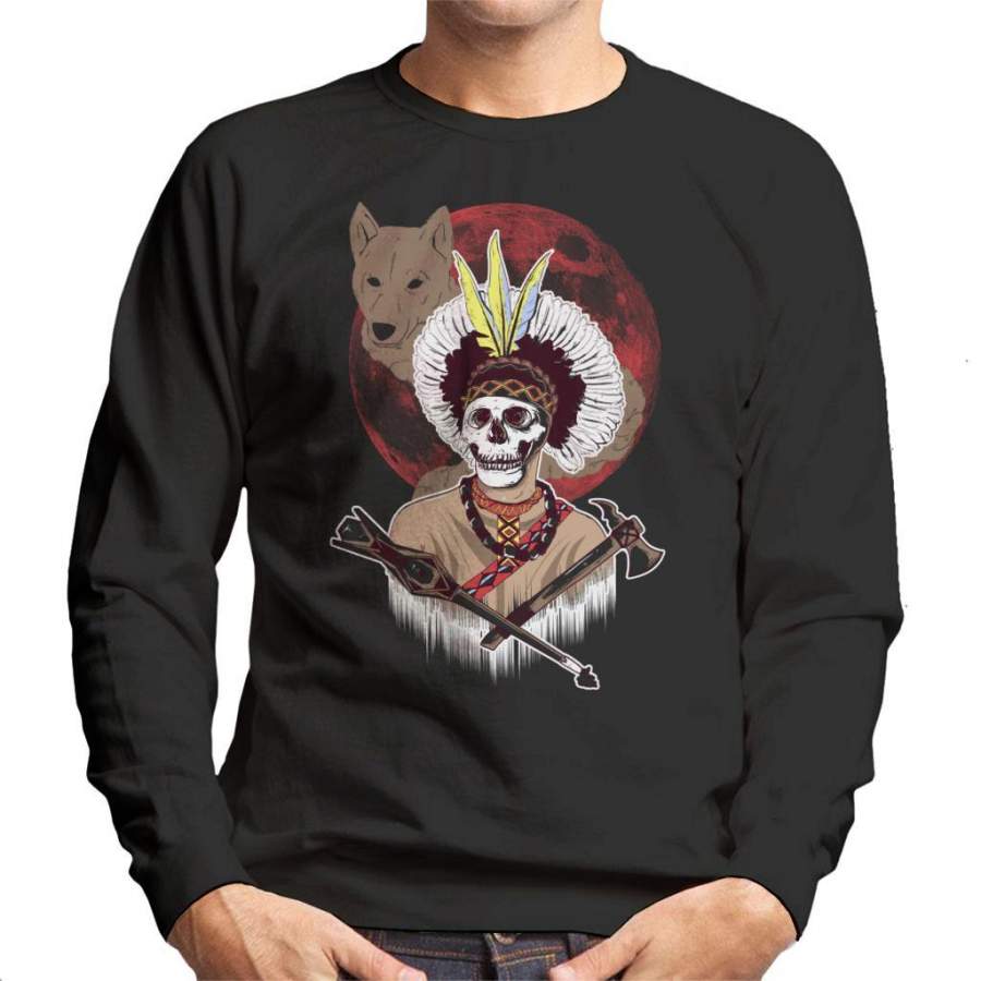 Apache Wolf Moon Men’s Sweatshirt