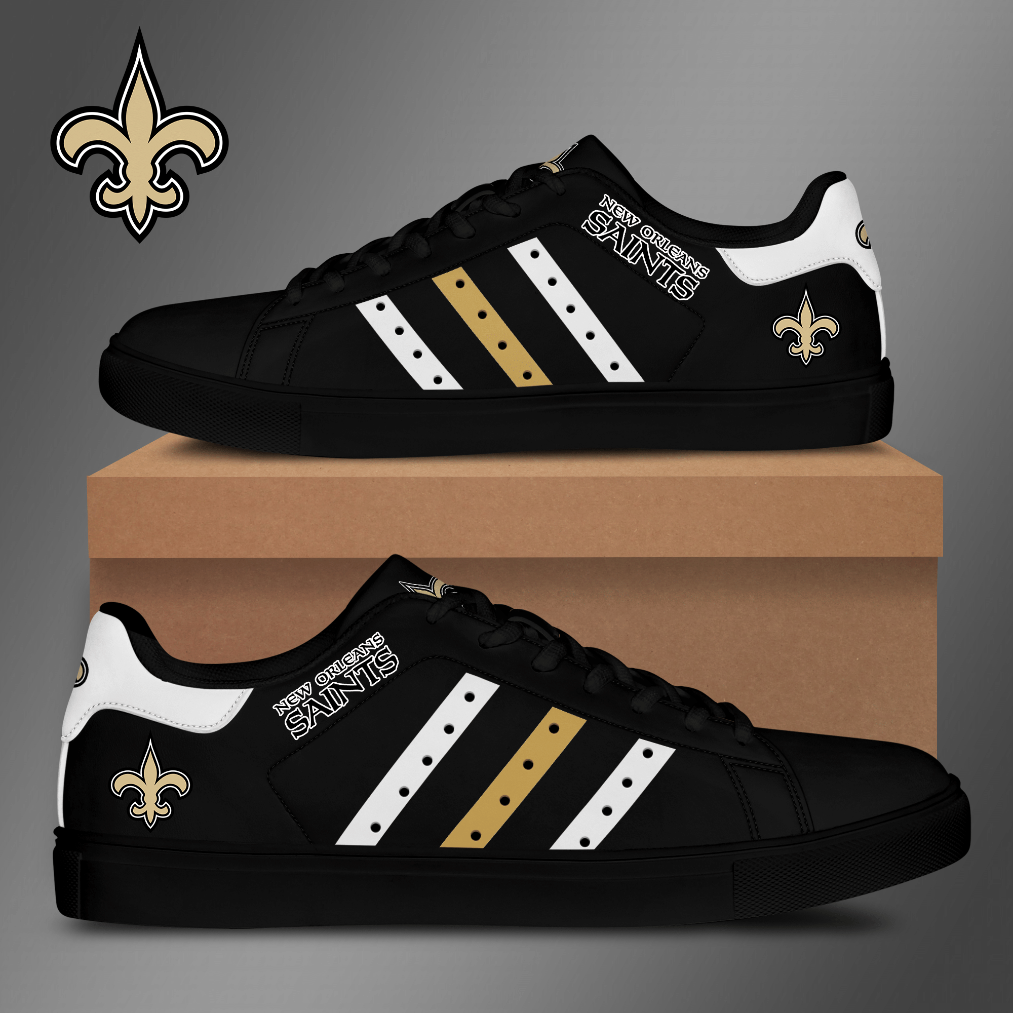 New Orleans Saints Low Top Shoes V8