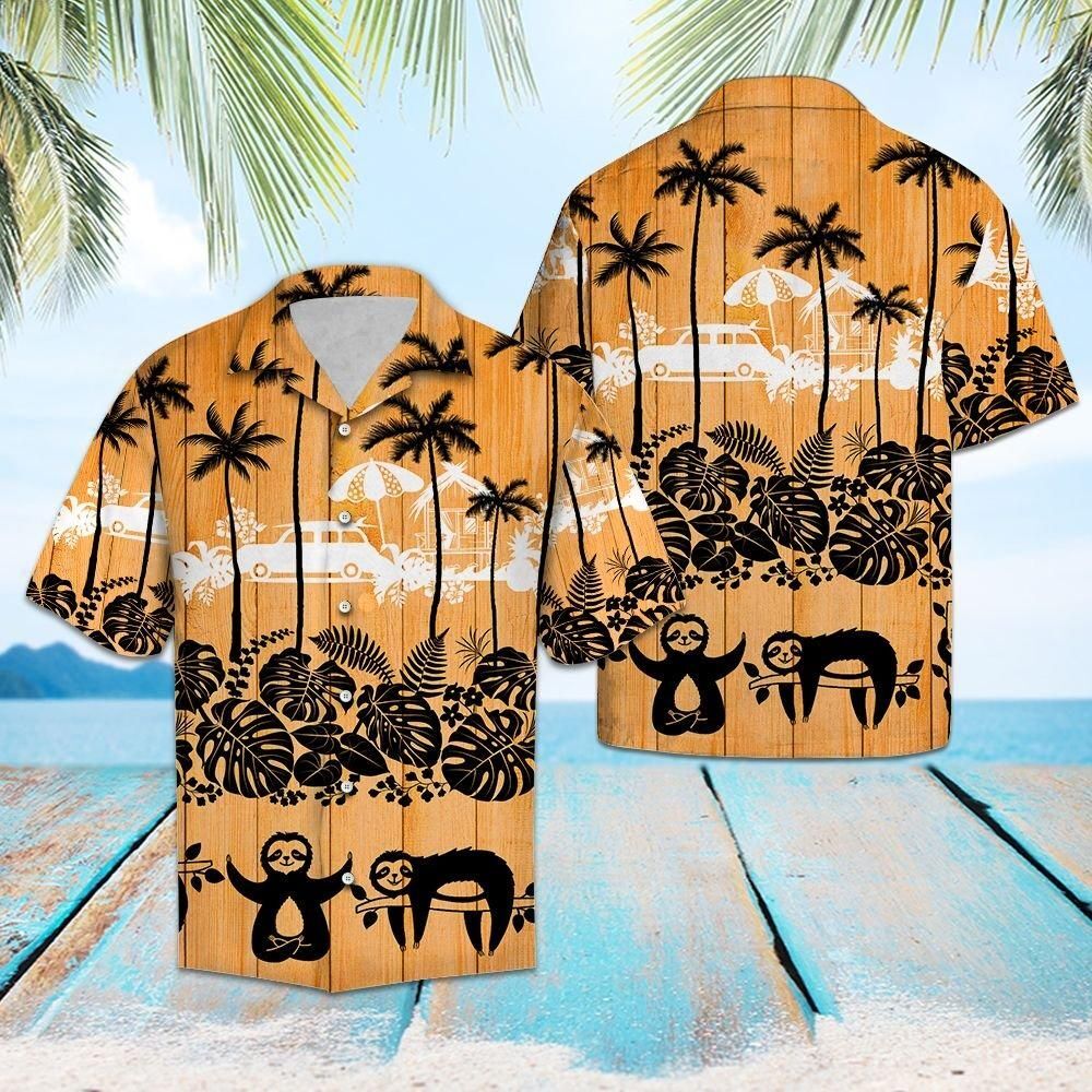 Aloha Shirt Sloth Palm Tree G5720 – Hawaiian Shirt