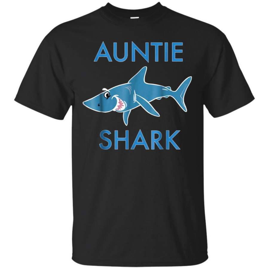 AGR Cute Auntie Shark Tshirt Family Matching Holidays Gift Tee Jaq T-shirt