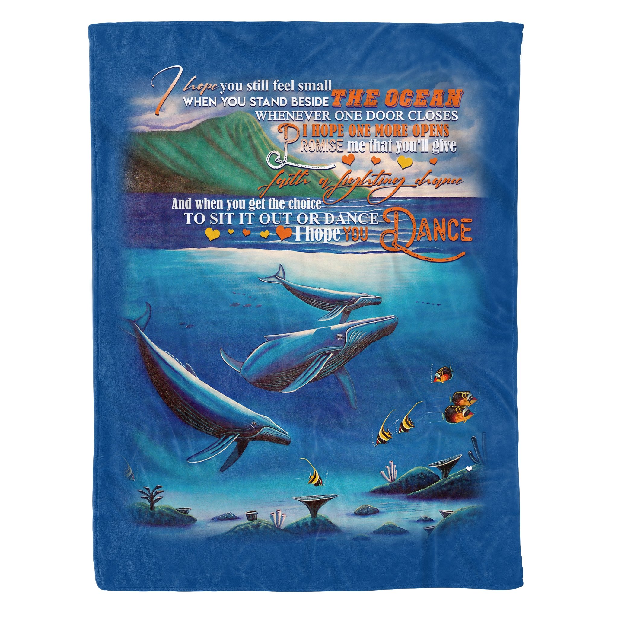 Whale – I Hope One More Opens – Fleece Blanket