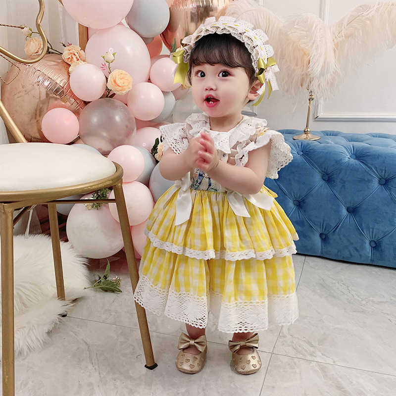 2022 Baby Snow White Dress Children Dress Elsa Mermaid Lolita Small Dress Newborn Princess Clothing alx