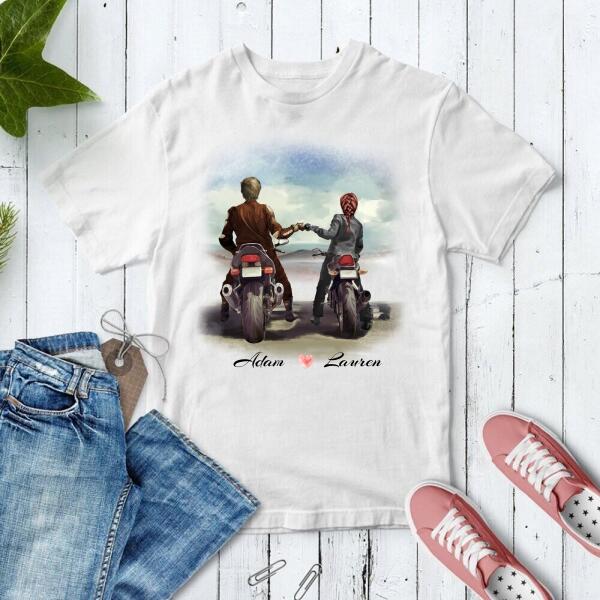 Personalized Cute Couple T Shirt – Gift For Newly Married Couple – His And Hers Shirts