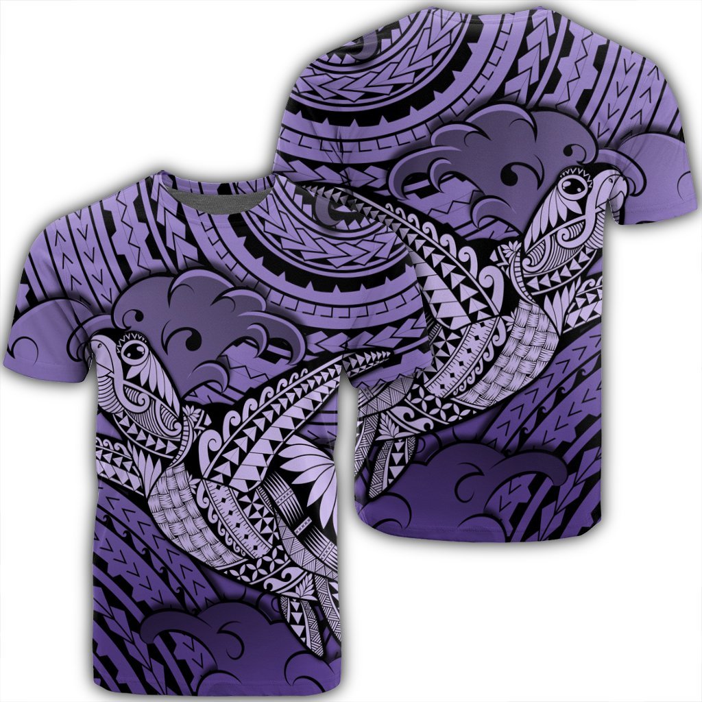 Hawaiian Turtle Wave News Style Purple Ah Ha85088