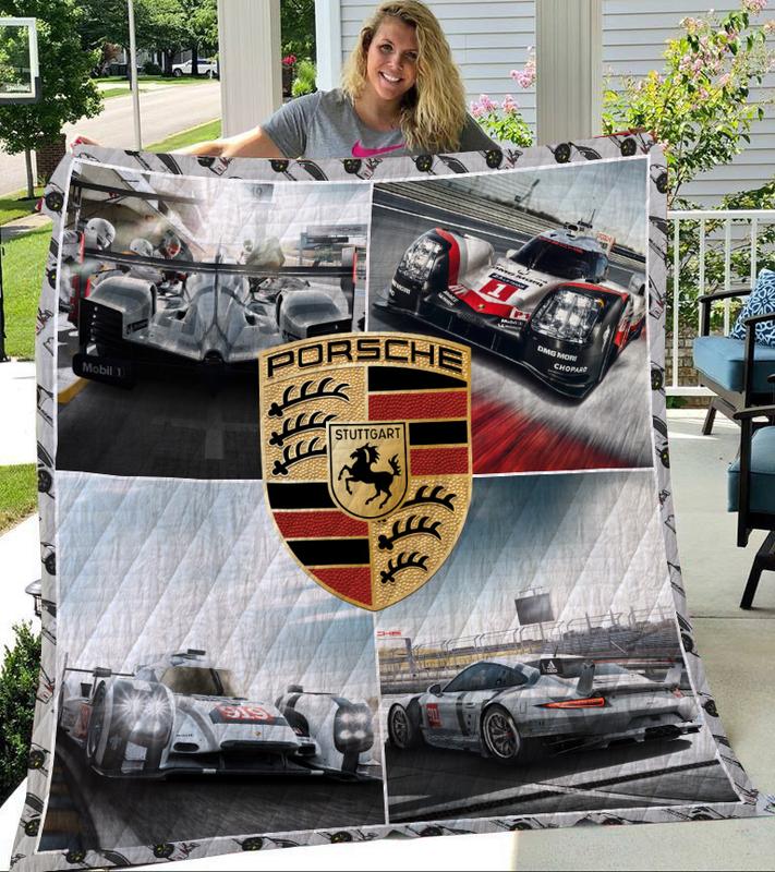 Porsche Quilt Blanket Best Gift For Fans T360-Hao1