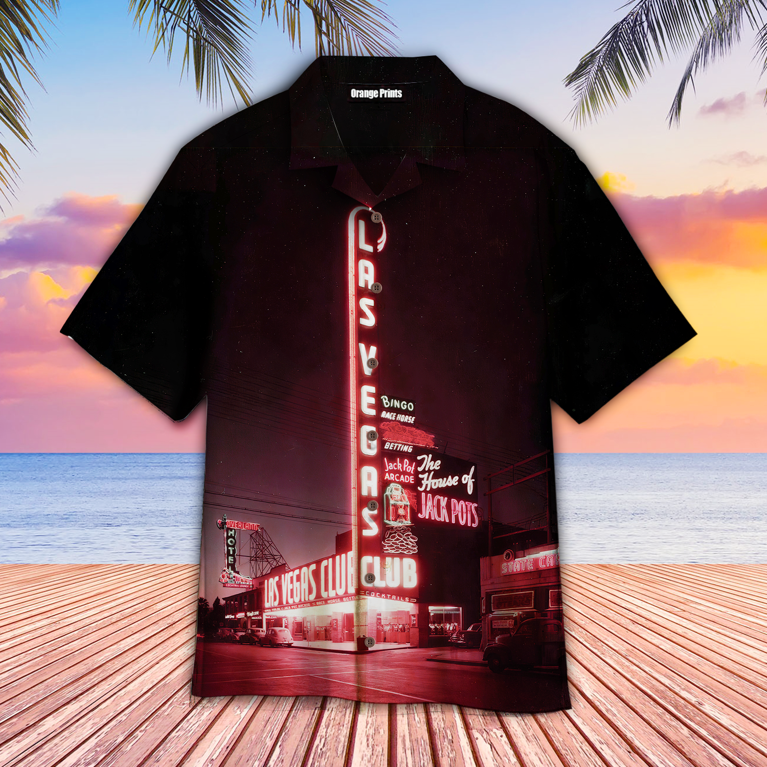 Las Vegas At Night Hawaii Shirt For Men Women Ha86318