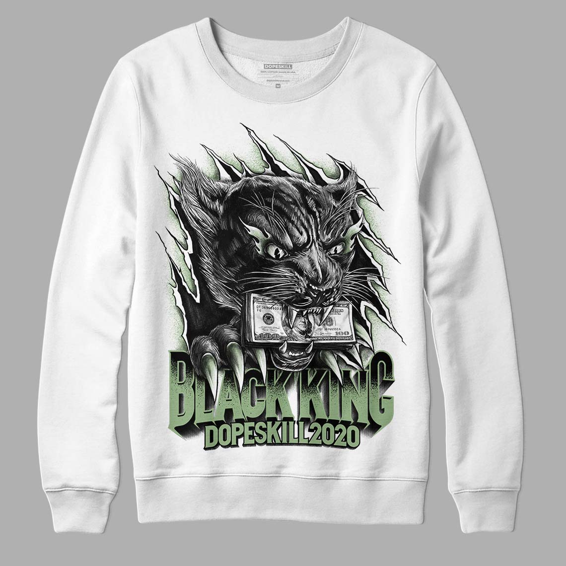 Seafoam 4S Dopeskill Sweatshirt Black King Graphic