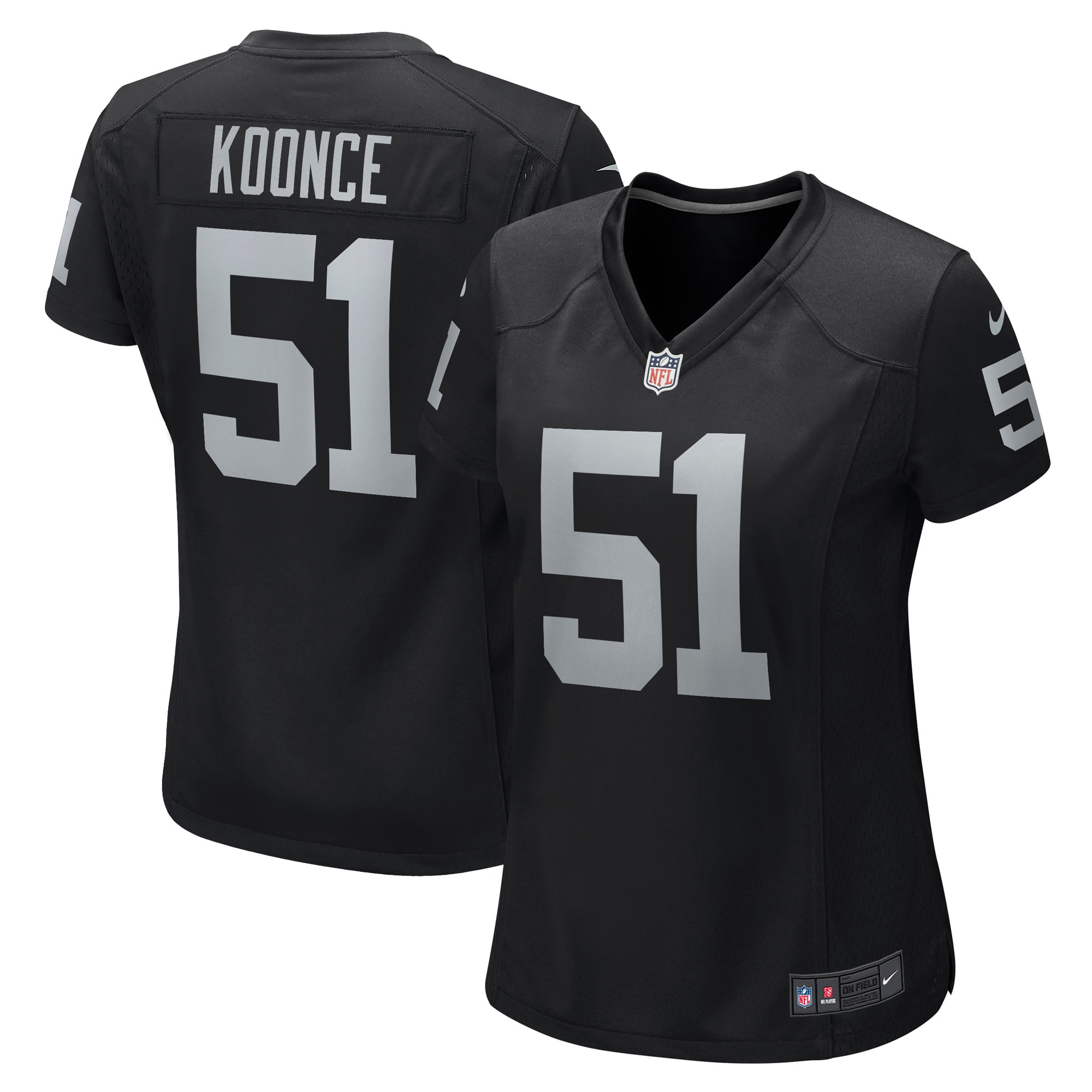 Women’s Las Vegas Raiders Malcolm Koonce Black Game Jersey