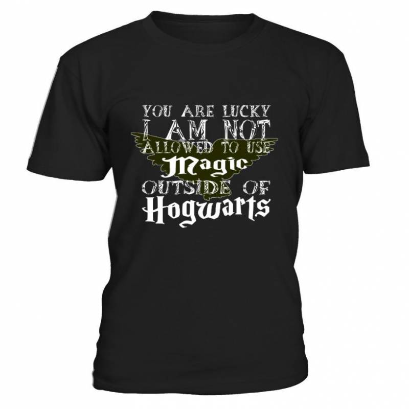 Lucky I am not allowed - Harry Potter T shirts C-R2VVE