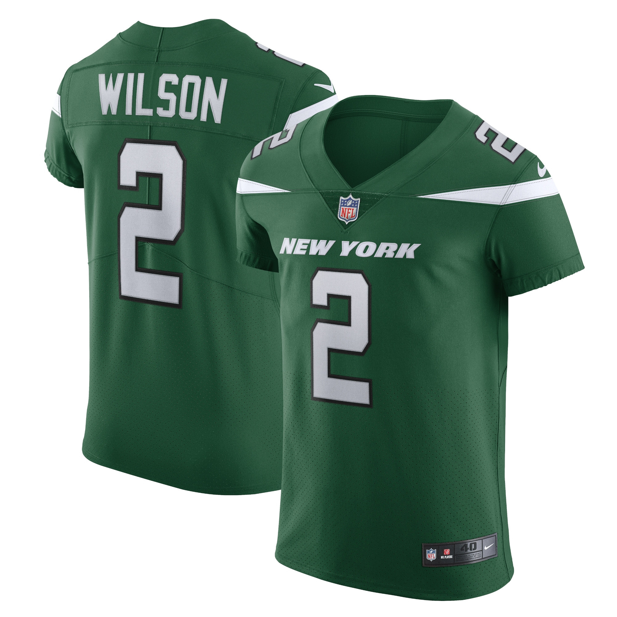 Zach Wilson New York Jets Vapor Elite Jersey Gotham Green NFL