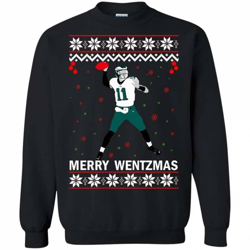 Carson Wentz merry Wentzmas ugly sweater