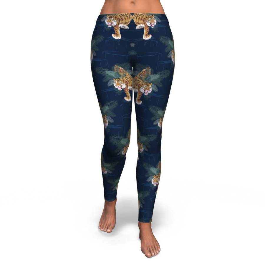 Chinese Tiger Pattern Print Pattern Women Leggings