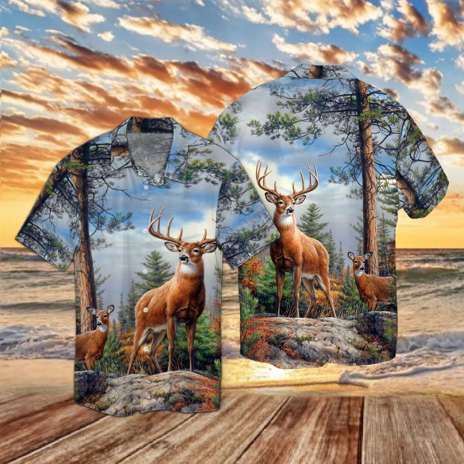 Love Deer Hunting Hawaiian Shirt | Unisex | Adult | Hw6014 – Jamestees ...