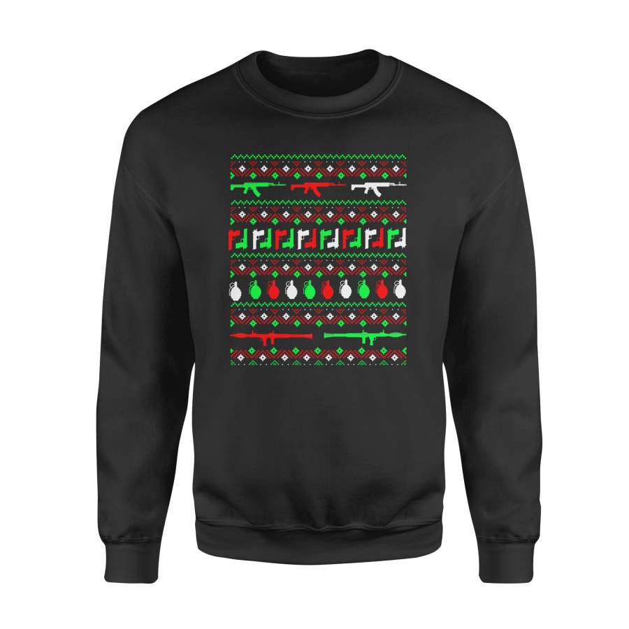 2nd Amendment Ugly Christmas Sweater – Standard Fleece Sweatshirt