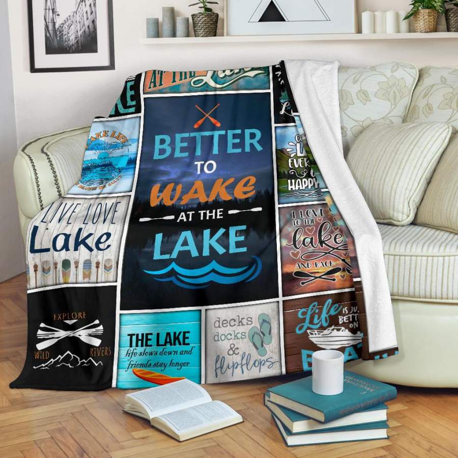 Better To Wave At The Lake Blanket Gift For Friends