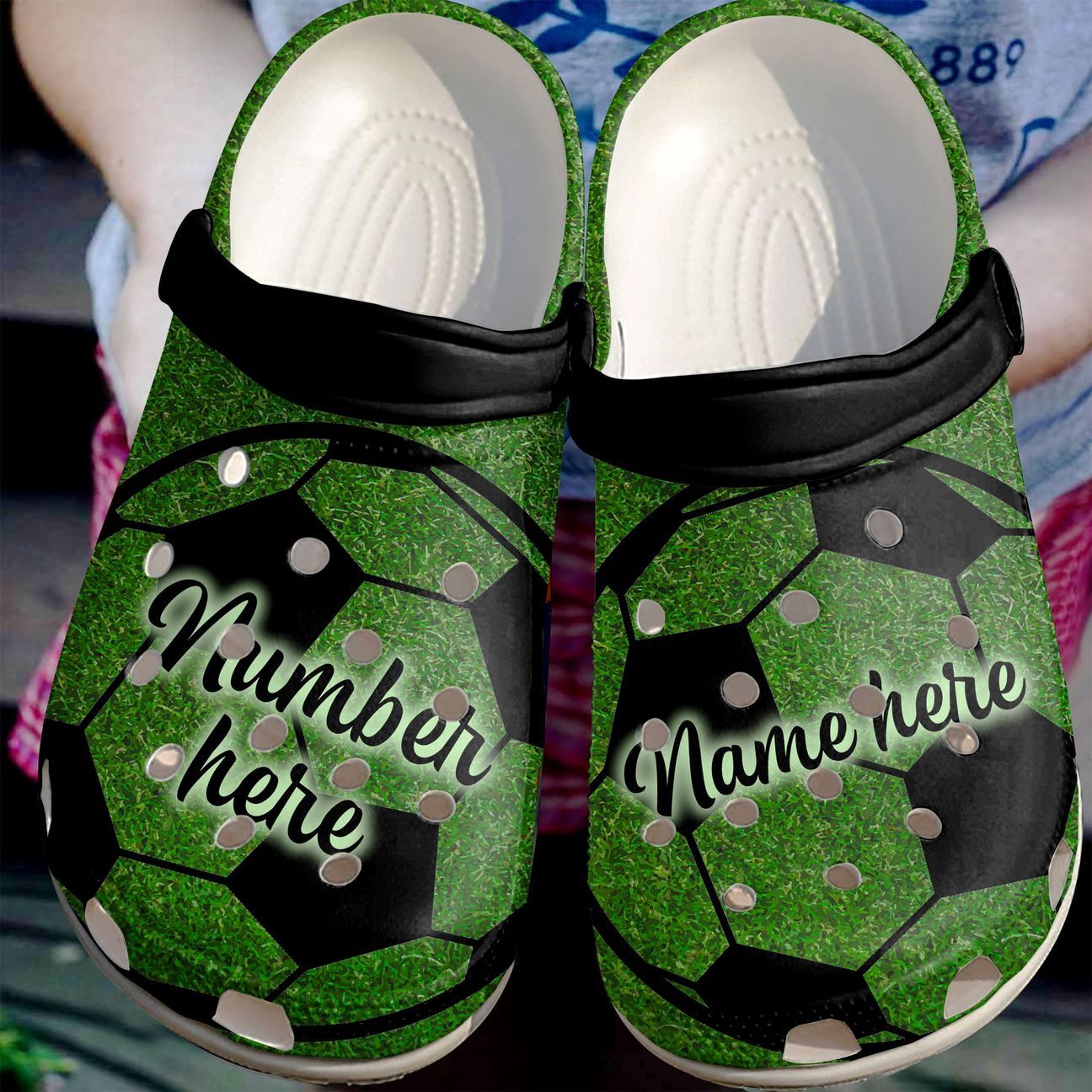 Soccer Personalized Clog, Custom Name, Text, Color, Number Fashion Style For Women, Men, Kid, Print 3D All Eyes On Me