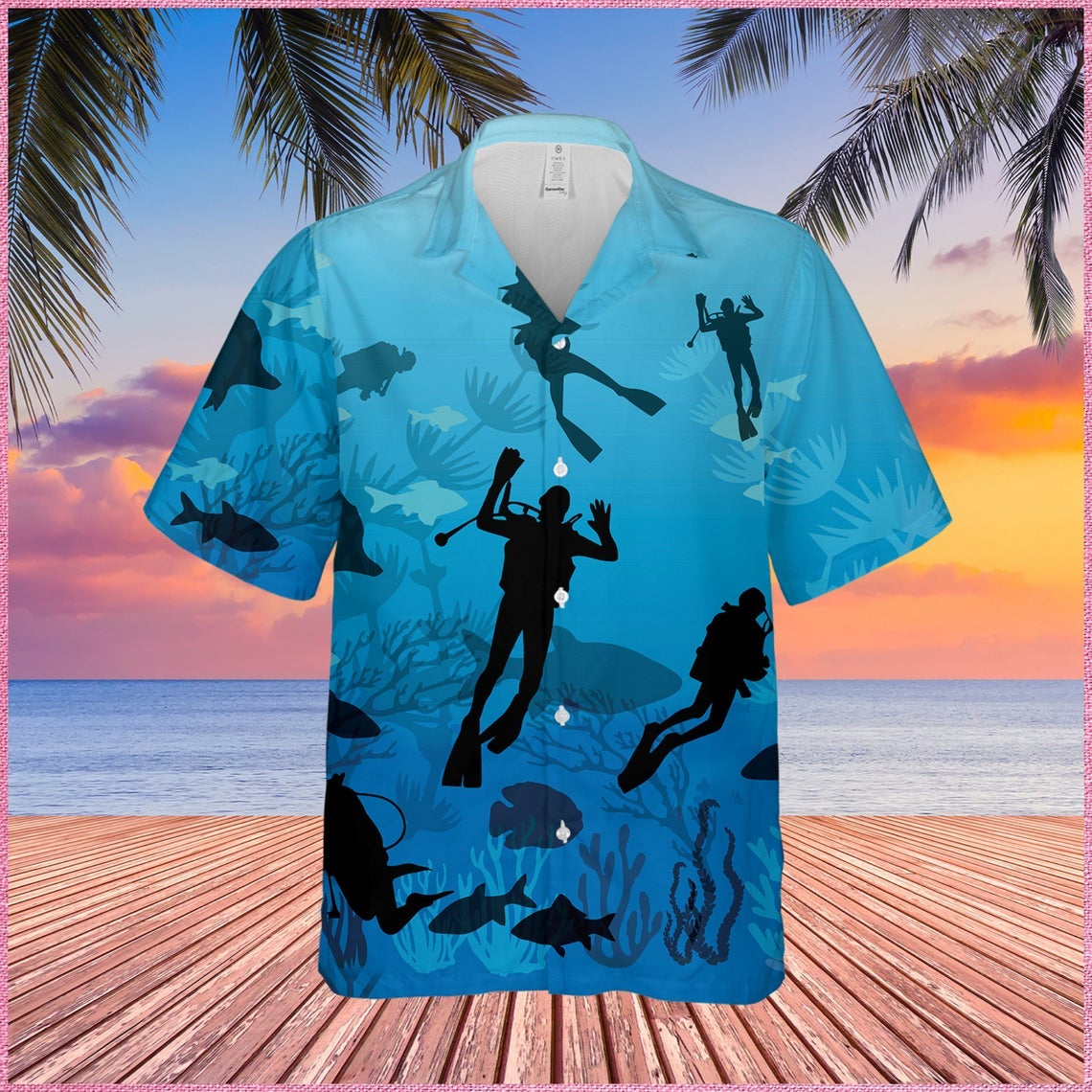 Scuba Diving Hawaii Shirt Made In Summer Beach Shirts Ha47624