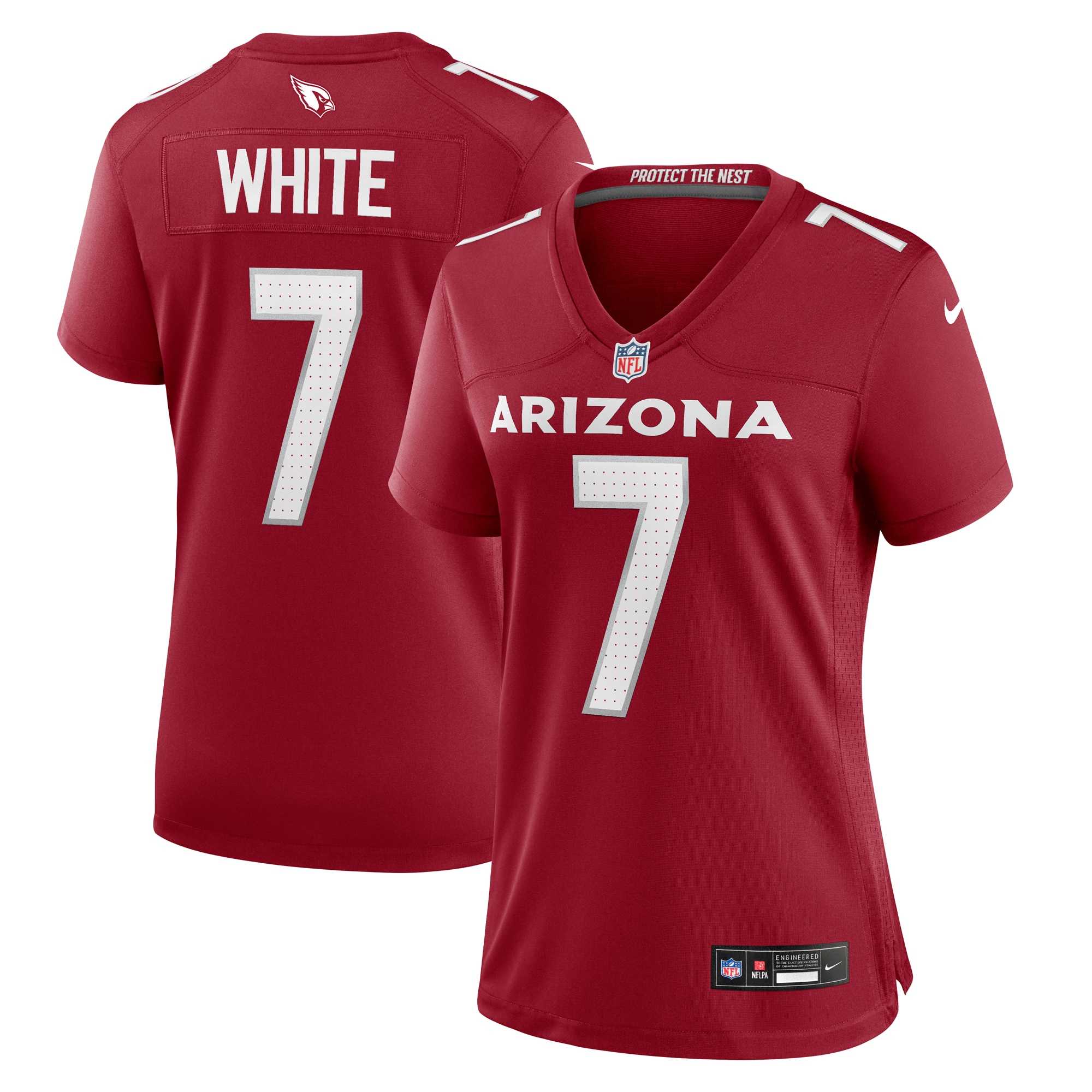 Women’s Arizona Cardinals Kyzir White Cardinal Game Player Jersey