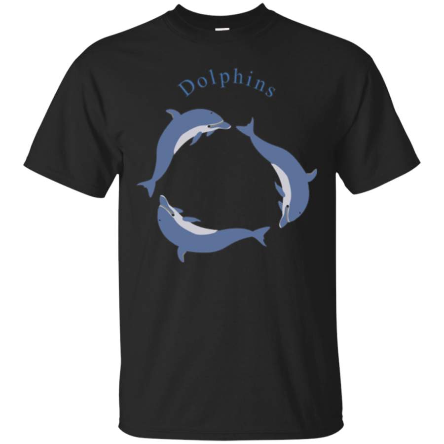 AGR Dolphins Swimming T-shirt Sea Mammals