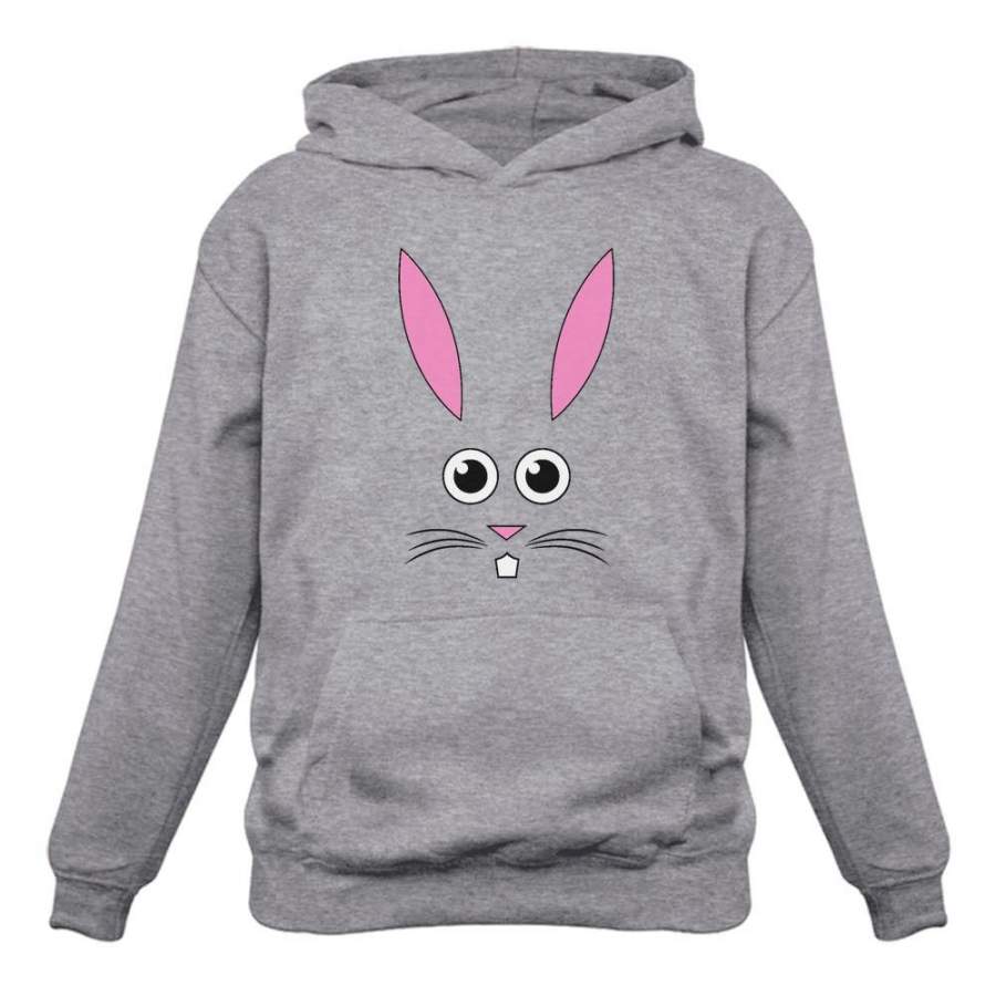 Cute Easter Bunny Face Hoodie