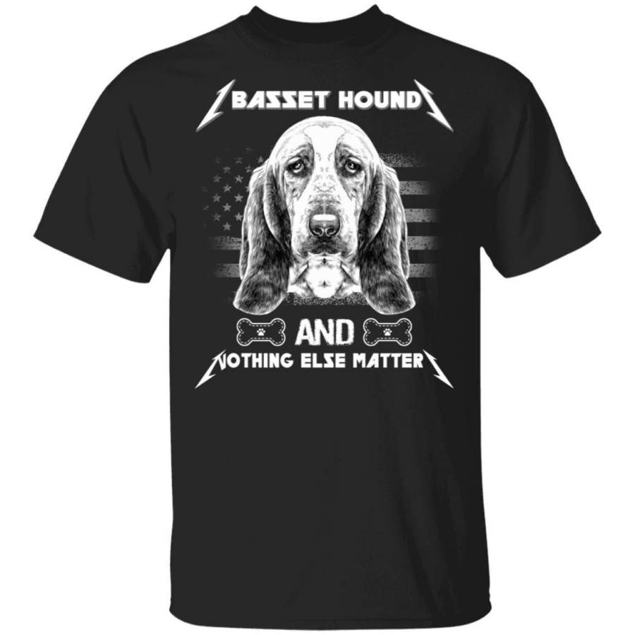 Basset Hound And Nothing Else Matters T-shirt For Metallica And Dog Lover HA05