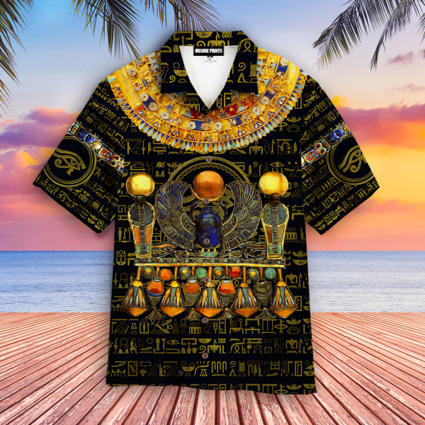 Egyptian Gods Ancient Khepri Hawaii Shirt For Men Women Ha7520