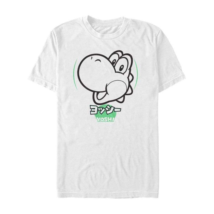 Yoshi Kanji – Super Mario Nintendo T-Shirt, White