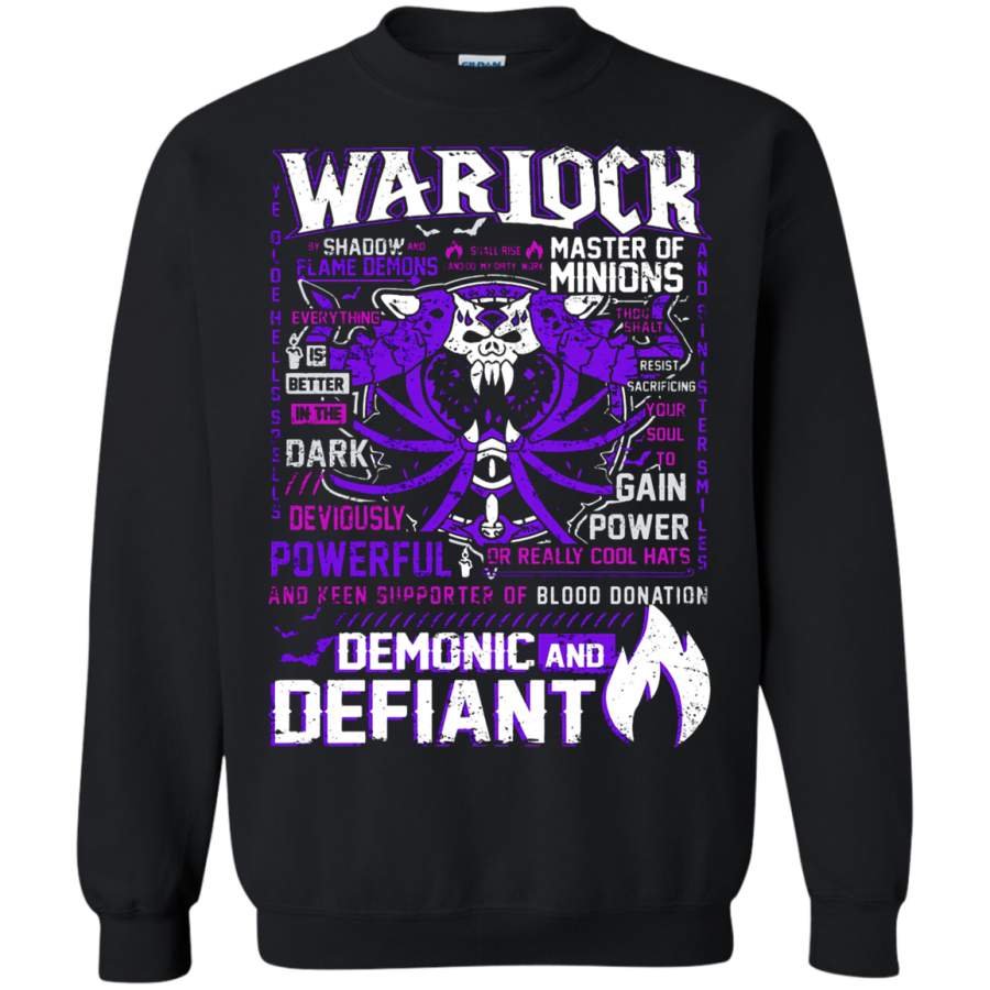 AGR World of Warcraft Warlock Master Of Minions Demonic Sweatshirt