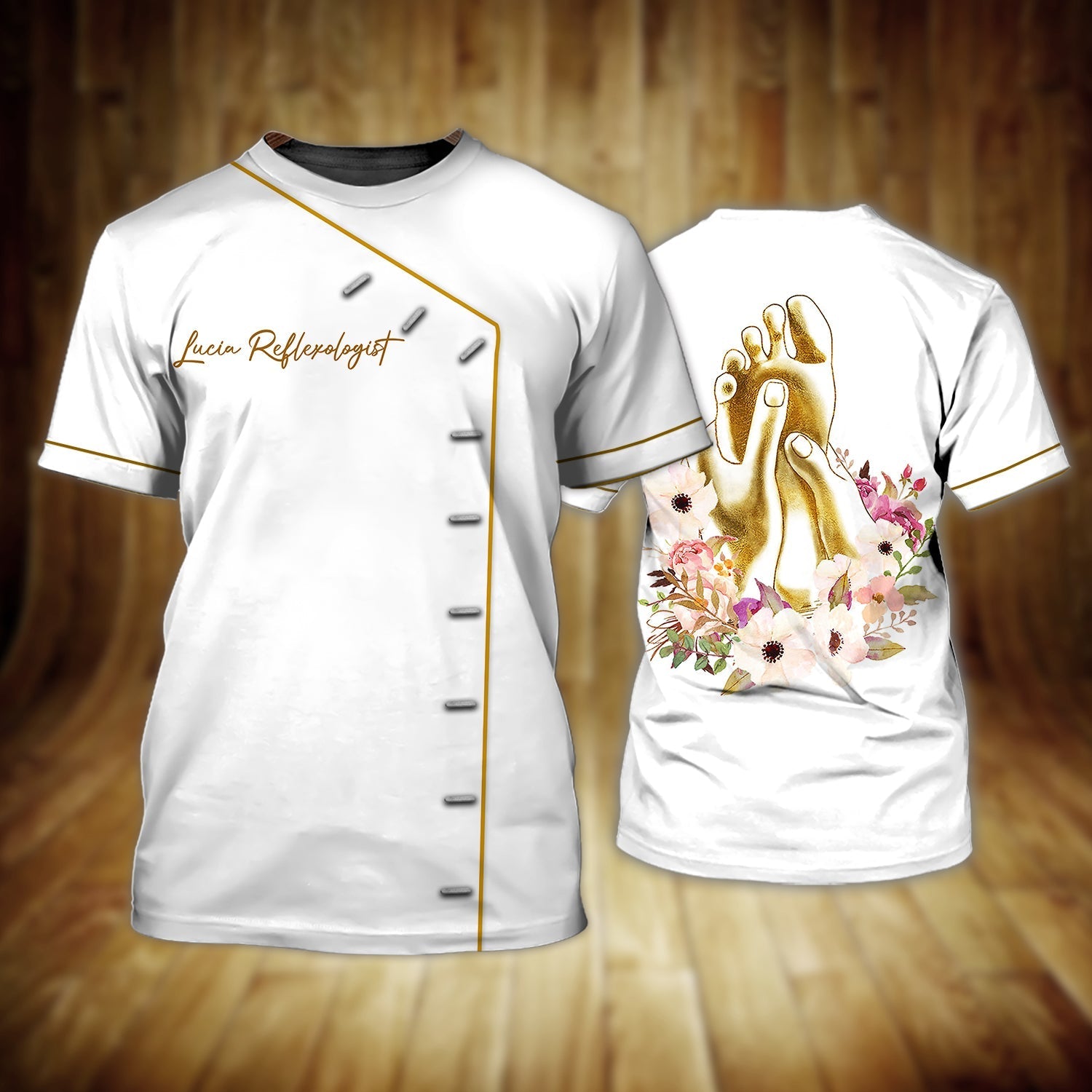 Lucia Reflexologist 3D Tshirt Tad