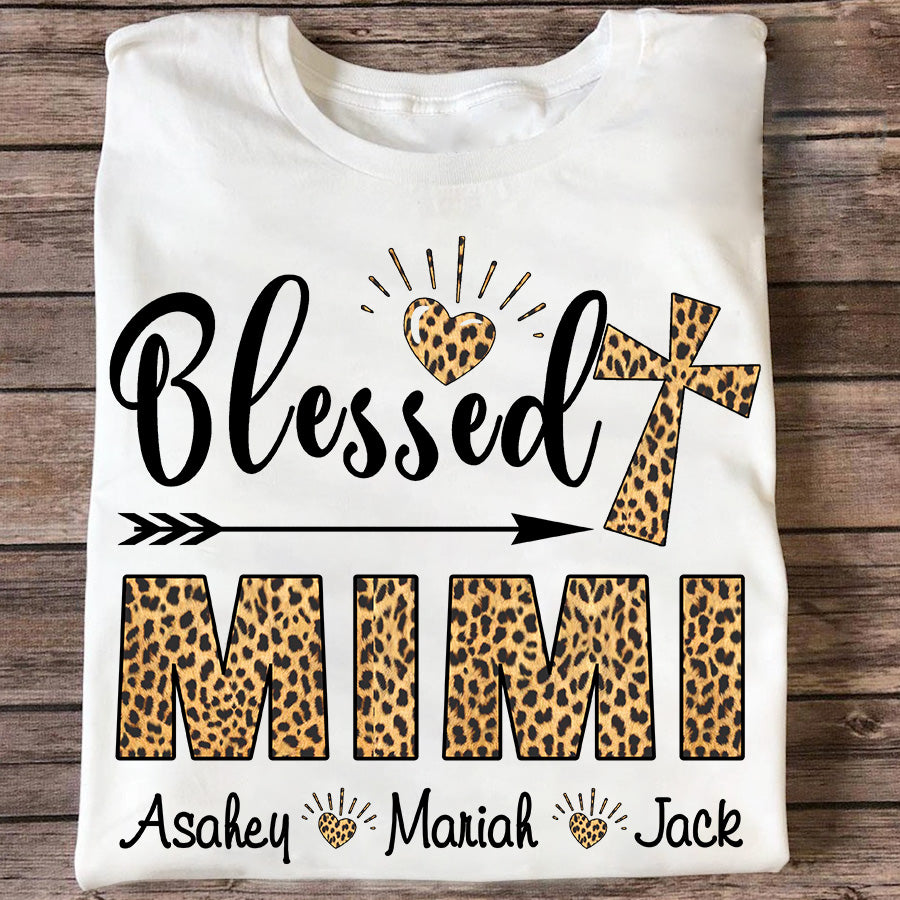 Blessed Mimi – Leopard Skin | Personalized T-Shirt